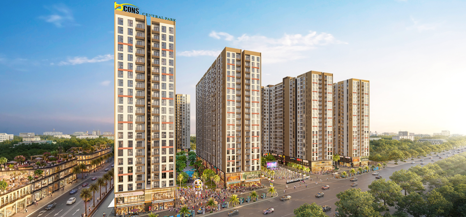Phối cảnh dự án Bcons Central Park